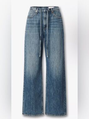 NWT Rag & Bone Phoebe Drawstring Wide-Leg Jeans